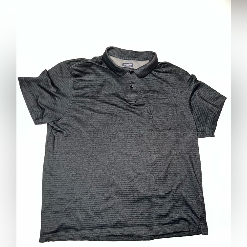 Van Heusen Flex Men's Polo Dark Grey Size XL